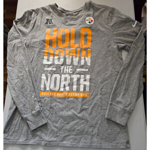 Pittsburgh Steelers 2016 AFC North Champions Nike Long Sleeve T Shirt Large
